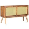 vidaXL Sideboard 112x30x65 cm Solid Mango Wood