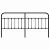 vidaXL Metal Replace Headboard Black 200 cm