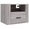 vidaXL Wall-mounted Bedside Cabinets 2 pcs Grey Sonoma 50x36x40 cm