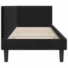 vidaXL Corner Bed Frame with Headboard Black 80 cm x 200 cm Velvet
