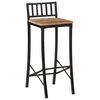 vidaXL Bar Chairs 2 pcs Solid Rough Wood Mango