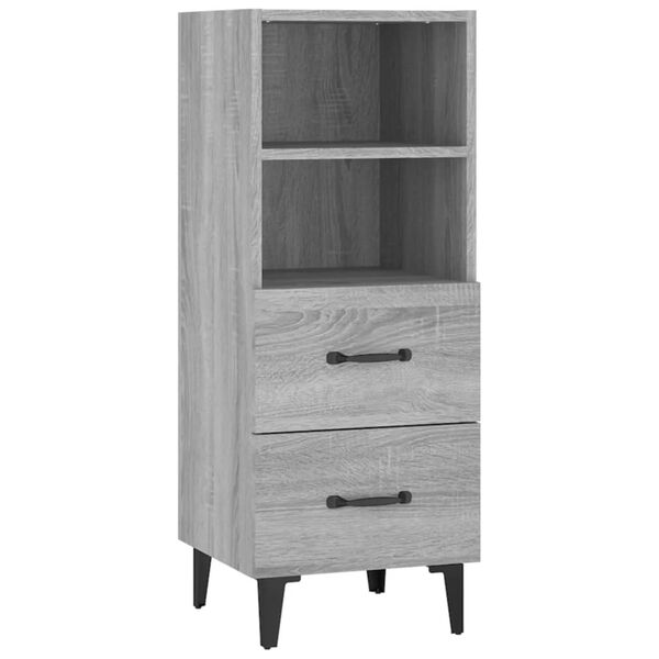 vidaXL Sideboard Grey Sonoma 34.5x34x90 cm Engineered Wood