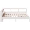 vidaXL Bookcase Bed without Mattress White 160x200 cm Solid Wood Pine
