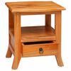 vidaXL Bedside Cabinet Natural 40 x 40 x 45.5 cm Solid Mahogany Wood