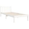 vidaXL Bed Frame without Mattress White 90x190 cm Single Solid Wood Pine
