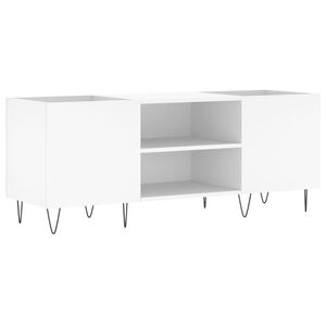 vidaXL Record Cabinet White 121x38x48 cm Engineered Wood