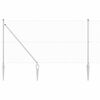 vidaXL Welded Wire Fence with Spikes 25 x 1 m Galvanised Steel Silver