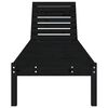 vidaXL Sun Loungers 2 pcs Black 199.5x60x74 cm Solid Wood Pine