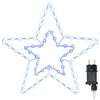 vidaXL Christmas Star with 72 LEDs Cold White 51.5 x 50 x 0.65 cm Iron