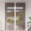 vidaXL Voile Curtains with Rod Pockets 2 pcs Brown
