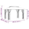 vidaXL Gazebo with Sidewalls Anthracite 400x300x270 cm Steel