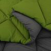 vidaXL Winter Duvet Green and Anthracite 220 x 140 cm Microfiber