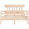 vidaXL Bed Frame without Mattress 140x190 cm Solid Wood