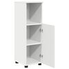 vidaXL Bathroom Cabinet White 30 x 35 x 95 cm Engineered wood & Metal