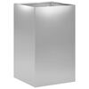 vidaXL Garden Planter Silver 30 x 30 x 50 cm Galvanised Steel