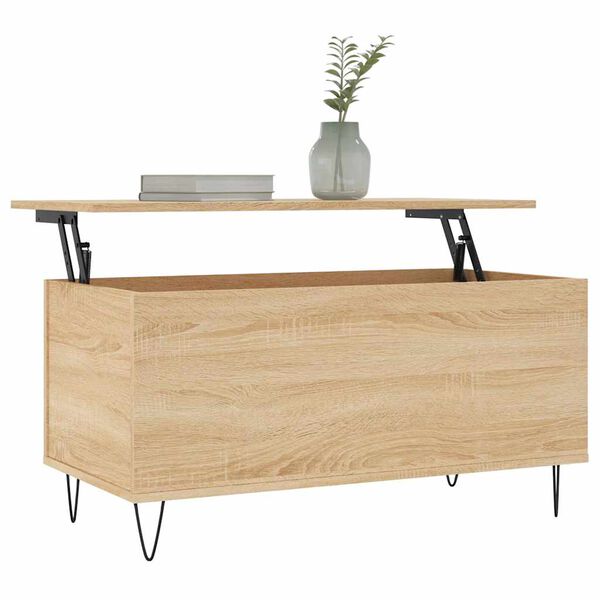 vidaXL Coffee Table Sonoma Oak 90x44.5x45 cm Engineered Wood