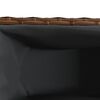 vidaXL Garden Planter with 3 Pots Brown 105x30x32 cm Poly Rattan