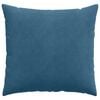 vidaXL Sofa Pillows 2 pcs Blue 45 x 45 cm Corduroy Fabric