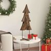 vidaXL Christmas Tree with Stand Brown 90 cm Solid teak wood