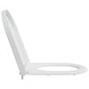 vidaXL Toilet Seat White 46.2 x 36 x 4.3 cm Duroplast