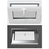 vidaXL Basement Window RISOR 60 x 40 cm PVC and Glass