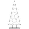 vidaXL Metal Christmas Tree for Decoration Black 180 cm