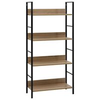 vidaXL 4-Layer Book Shelf Oak 60x27.6x124.5 cm Engineered Wood