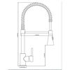 EISL Kitchen Mixer Tap with Spiral Spring Pull-out Spray LEON Nickel