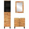 vidaXL Bathroom Sets with Drawer with Shelf Natural Solid Mango Wood