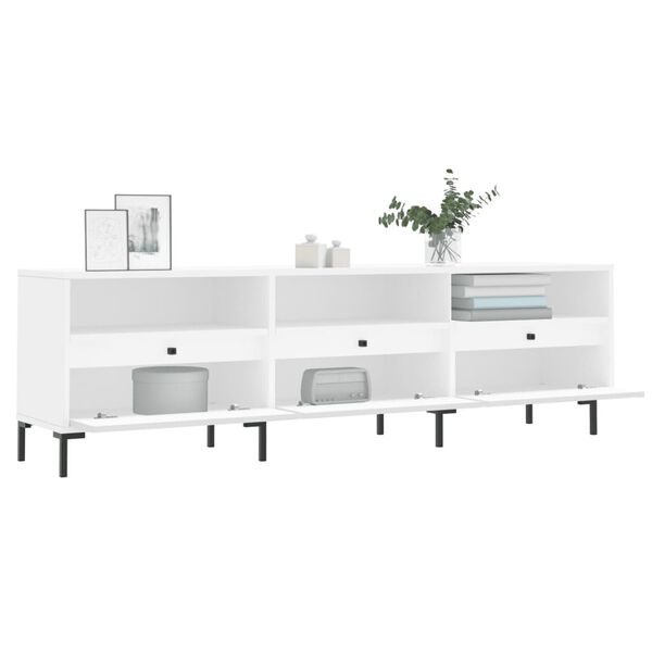 vidaXL TV Cabinet White 150x30x44.5 cm Engineered Wood
