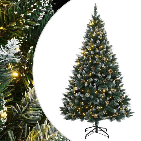 vidaXL Artificial Christmas Tree 300 LEDs 210 cm