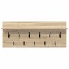 vidaXL Wall-Mounted Coat Rack with Shelf Sonoma Oak 100 x 40 x 12 cm