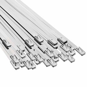 vidaXL Cable Tie 250 pcs 4.6 x 800 mm Silver
