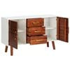 vidaXL Sideboard 110x35x70 cm Solid Acacia Wood and MDF