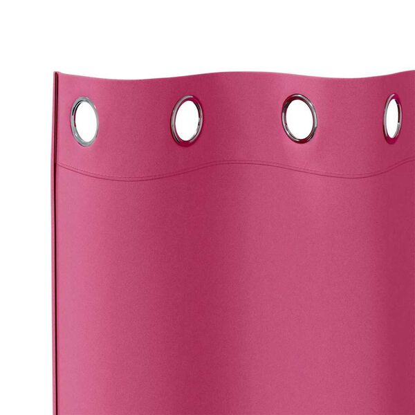 vidaXL Blackout Curtains with Rings 2 pcs Bright Pink 245 x 140 cm