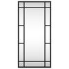 vidaXL Wall Mirror Black 30x60 cm Rectangle Iron