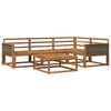 vidaXL Outdoor Sofa Set 5 pcs Natural Solid Acacia Wood