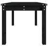 vidaXL Garden Table Black 82.5x50.5x45 cm Solid Wood Pine