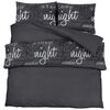 vidaXL Duvet Cover Set Black and White 140x200 cm Cotton