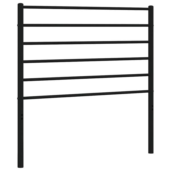 vidaXL Metal Headboard Black 107 cm