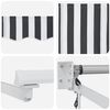vidaXL Retractable Awning Anthracite and White 3x2.5 m Fabric&Aluminium