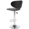 vidaXL Bar Stools 2 pcs Black Faux Leather