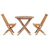 vidaXL Garden Dining Set 3 pcs Brown Solid Acacia Wood