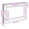 vidaXL Basement Window "RISOR" 90x70 cm Tilt&Turn DIN Right White