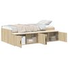 vidaXL Bed Frame with Drawer Sonoma Oak 90 x 200 cm Engineered Wood
