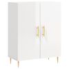 vidaXL Sideboard High Gloss White 69,5x34x90 cm Engineered Wood