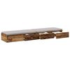 vidaXL Bed Drawers Old Wood 160 x 36.5 x 16.5 cm Engineered Wood