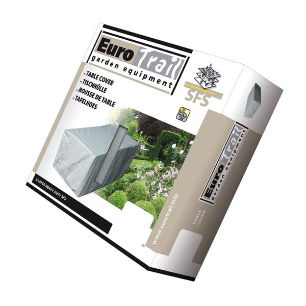 Eurotrail Garden Table Protective Cover 305x110x75 cm Grey