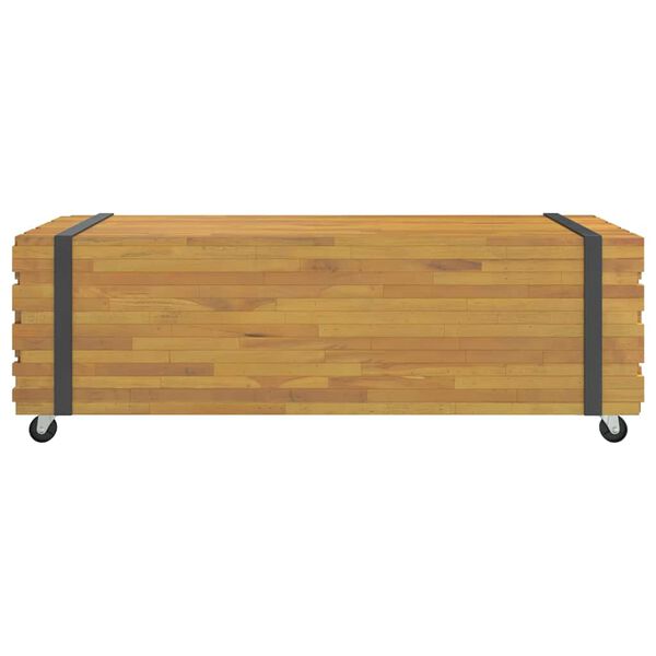vidaXL Coffee Table 110x45x35 cm Solid Wood Teak