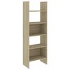 vidaXL 4 Piece Book Cabinet Set Sonoma Oak Engineered Wood